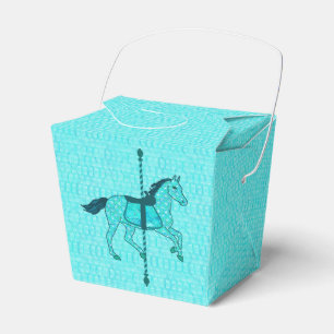 Carousel Horse - Turquise och Aqua Presentaskar