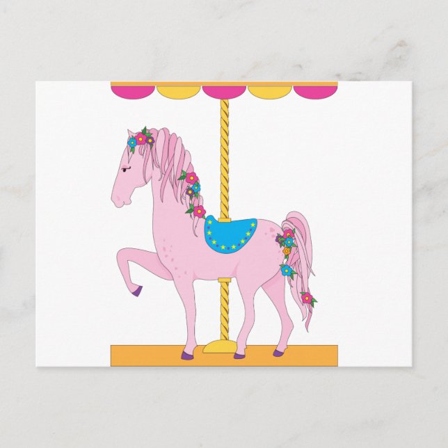 Carousel Horse Vykort (Framsida)