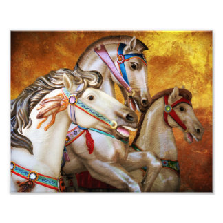Carousel Horses art print Fototryck