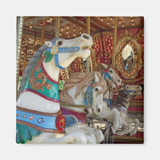 Carousel Horses Magnet (Framsidan)