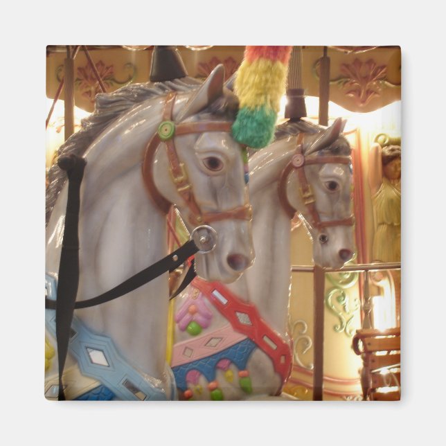 Carousel Horses Magnet (Framsidan)