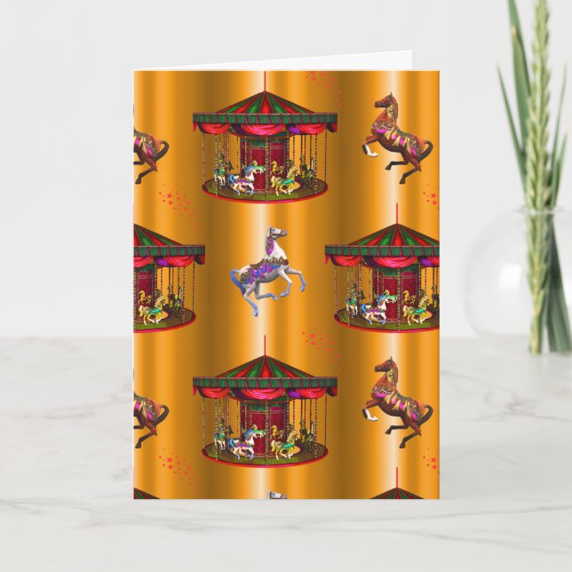 Carousel Horses på Guld Kort (Framsida)