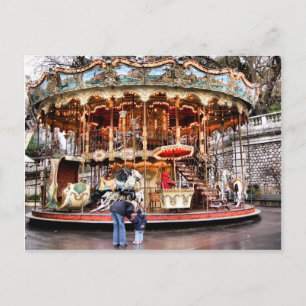 Carousel i Montmartre Vykort