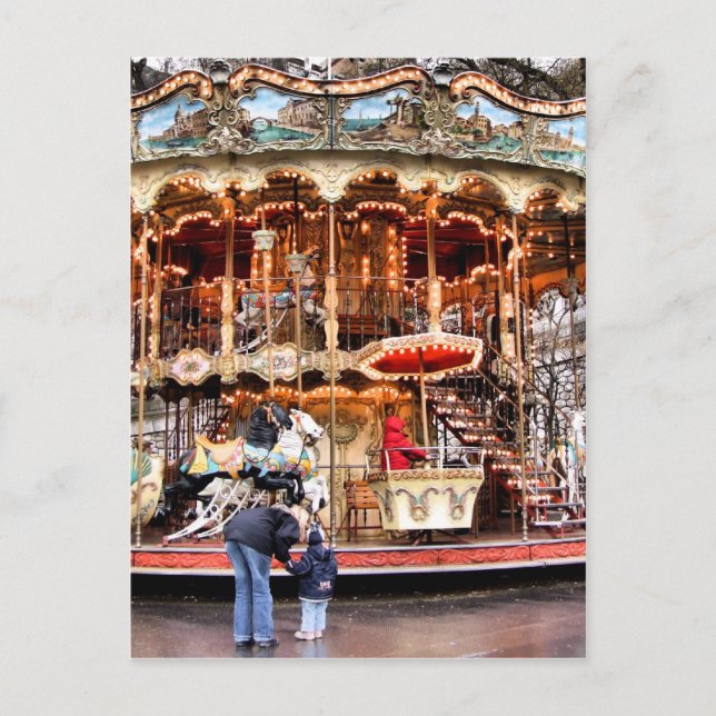 Carousel i Montmartre Vykort (Framsida)