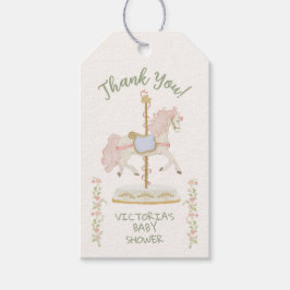 Carousel Merry-go-round Presentetikett