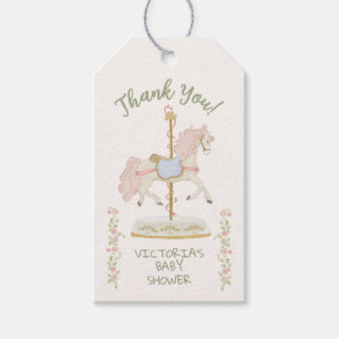Carousel Merry-go-round Presentetikett