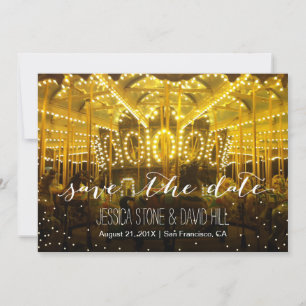 Carousel Merry Go Round String Light Spara datum Datumet