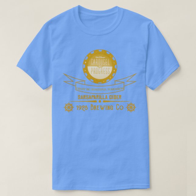 Carousel of Progress Sarsaparilla Cider T Shirt (Design framsida)
