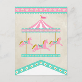Carousel Pennant Banner Spacer Vykort