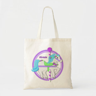 Carousel Pony Lila med Ro Tygkasse