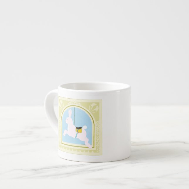Carousel Rabbit från juni Erica Vess Espressomugg (Framsida vänster)