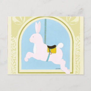 Carousel Rabbit från juni Erica Vess Vykort