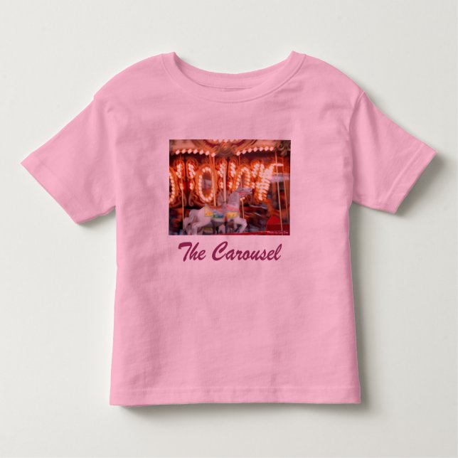 "Carousel" Småbarn-skjorta Tee Shirt (Framsida)