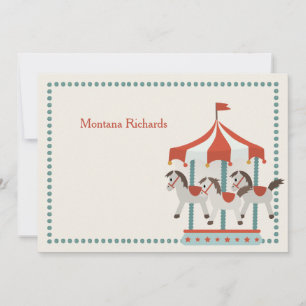 Carousel Tack Notecard Anteckningskort