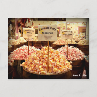 Carousel Taffy Vykort