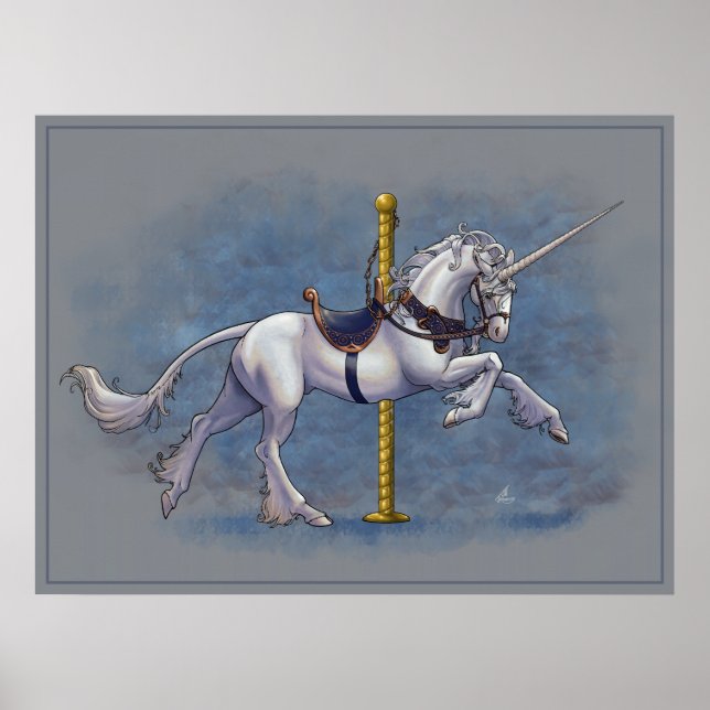 Carousel Unicorn Poster (Framsidan)