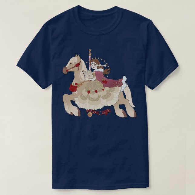 Carousel Up på lite moln T Shirt (Design framsida)