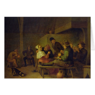 Carousing bönder hälsningskort
