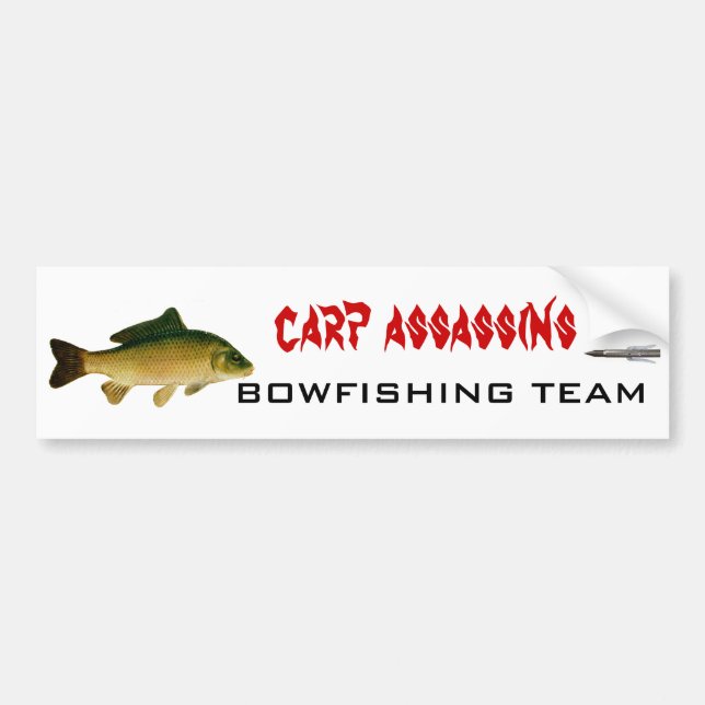 carp02 3022, carpmördare, BOWFISHING-LAG Bildekal (Framsidan)