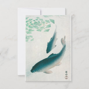Carp eller Koi (1926) av Ohara Koson Inbjudningar