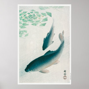 Carp eller Koi (1926) av Ohara Koson Poster