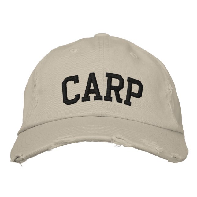 Carp Embroized Hat Broderad Keps (Framsida)
