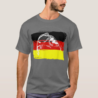 Carp Fisherman DesignTysk Flagga Carp Fishing  T Shirt