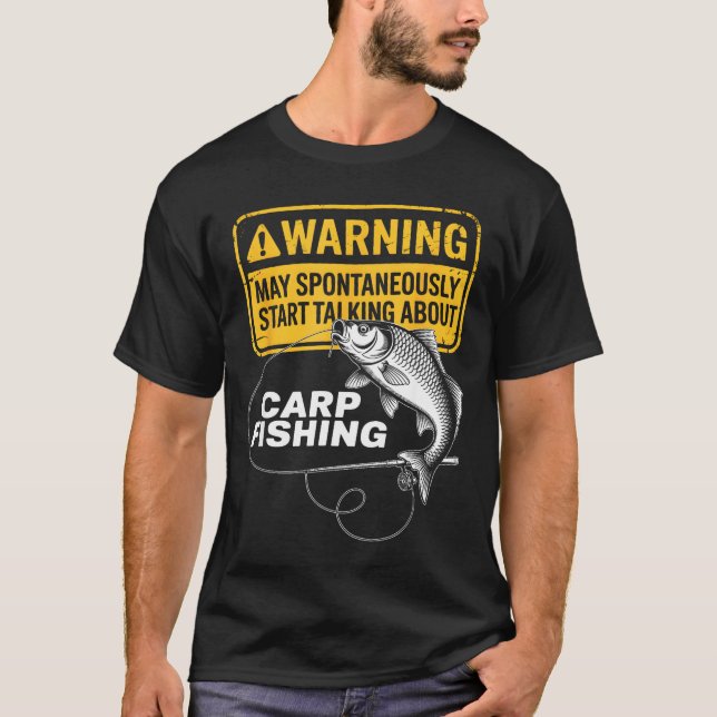 Carp Fishing Design For Men Funny Catfish And Carp T Shirt (Framsida)
