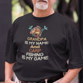Carp Fishing Grandpa T Shirt