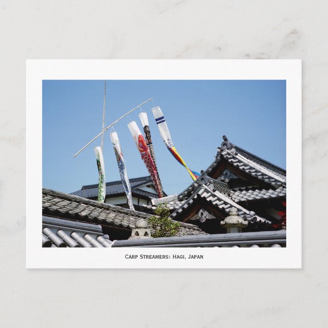 Carp Streamers: Hagi, Japan Vykort (Framsida)