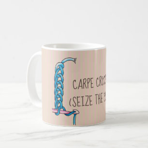 Carpe Crochet Funny Kaffemugg