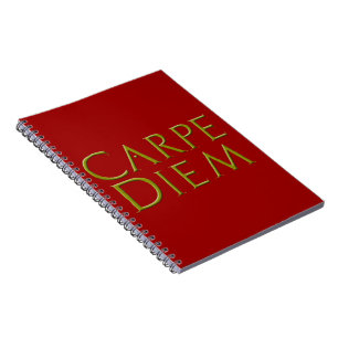 Carpe Diem anteckningsbok Med Spiral
