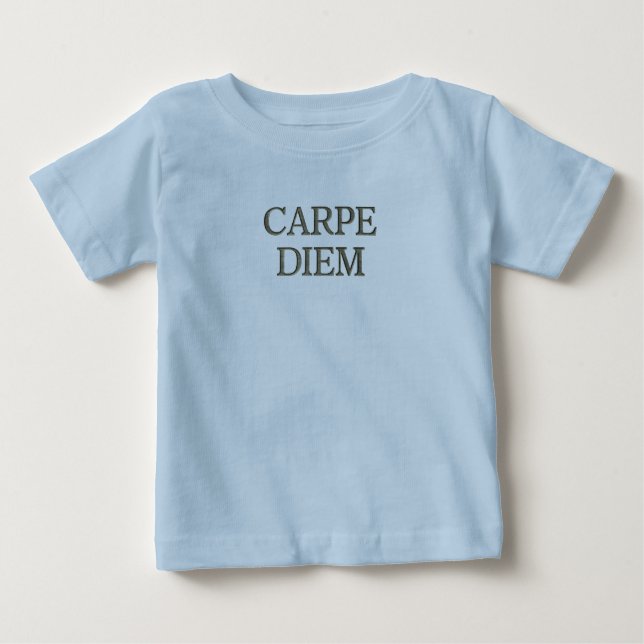 Carpe Diem baby blue T-shirt (Framsida)