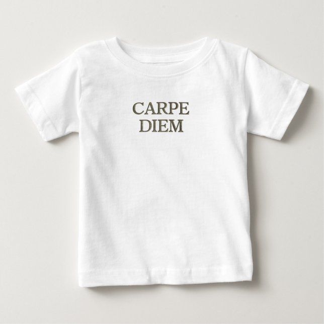 Carpe Diem baby T-shirt (Framsida)