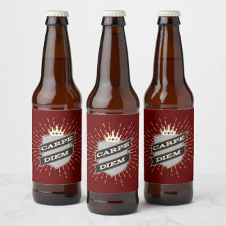 Carpe Diem Beer Flaska-etikett Ölflaska Etikett