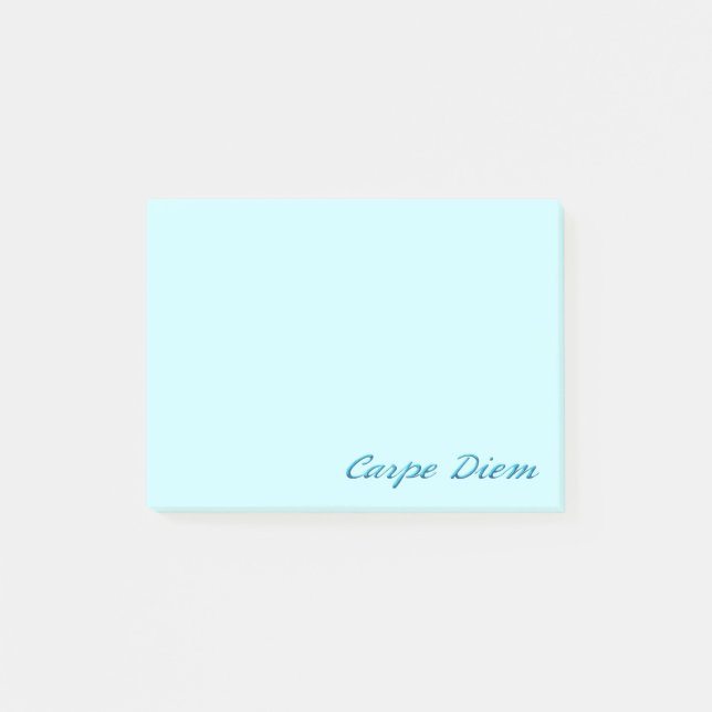 Carpe diem - beslagta dagen post-it block (Framsida)