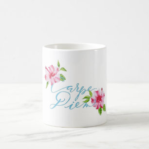 Carpe-diem beslagtar dagen hibiscus Mugg