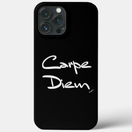 CARPE DIEM Black White Typography Coola iphone cas