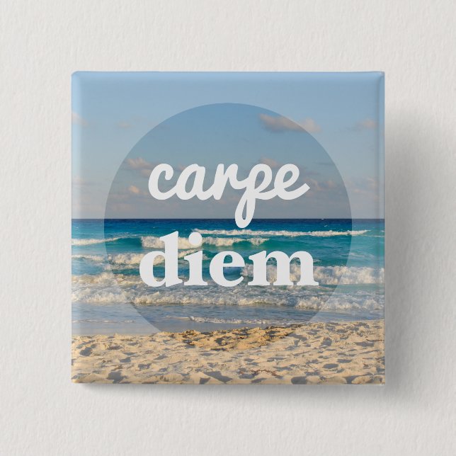 Carpe Diem Button Knapp (Framsida)