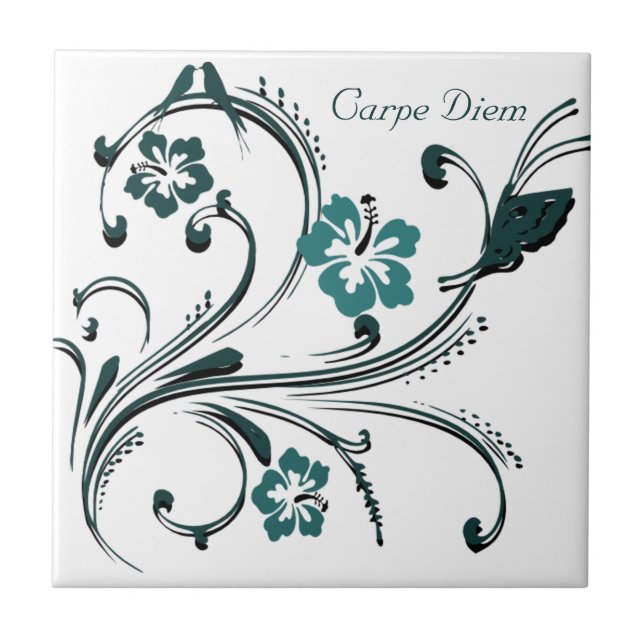 Carpe Diem Ceramic Tile Kakelplatta (Framsidan)