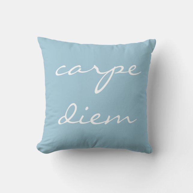"Carpe diem" Dekorfärg Dekorativ kudde (Framsida)
