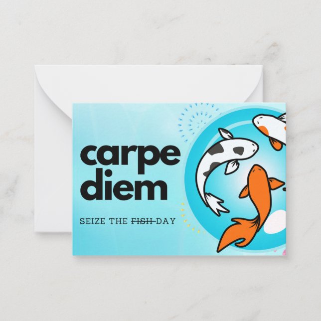 Carpe Diem - Fånga dagen! Kort (Framsida)
