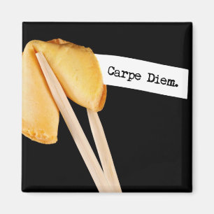 Carpe Diem förmögenhetkaka Magnet