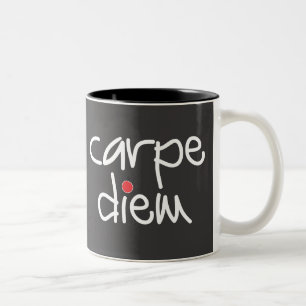 Carpe Diem - gripa dagmuggen Två-Tonad Mugg