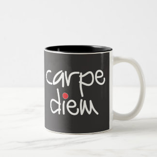 Carpe Diem - gripa dagmuggen Två-Tonad Mugg