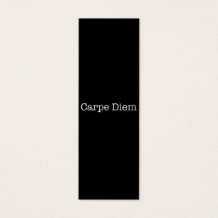 Carpe Diem griper dagcitationstecknet - Litet Visitkort