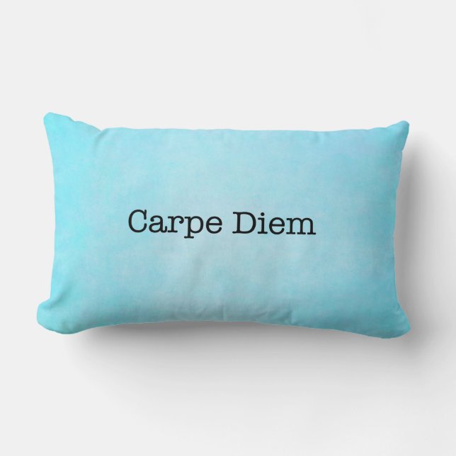 Carpe Diem griper dagcitationstecknet - Lumbarkudde (Framsida)