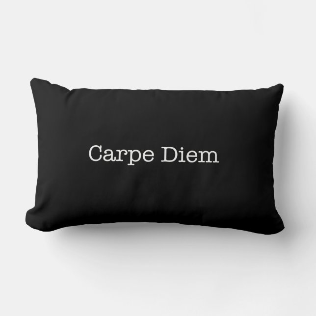 Carpe Diem griper dagcitationstecknet - Lumbarkudde (Framsida)