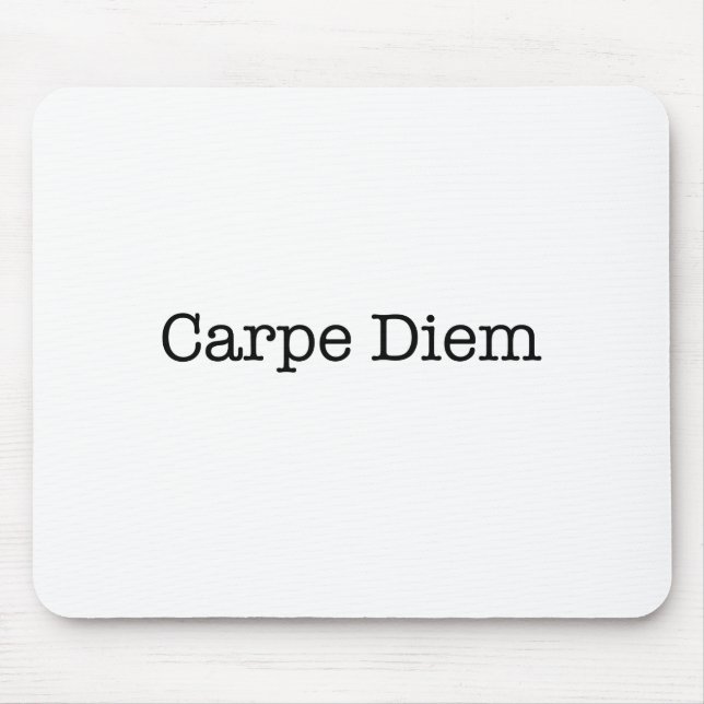 Carpe Diem griper dagcitationstecknet - Musmatta (Framsidan)