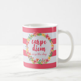 Carpe Diem/griper dagrosacitationstecknet Kaffemugg